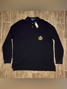 Polo Ralph Lauren Rugby Shirt Men’s 2XL Navy Blue 1967 NYC NEW
